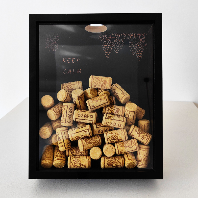 Collectible Vintage Wine - 레드 와인 코르크 디스플레이 프레임 나무