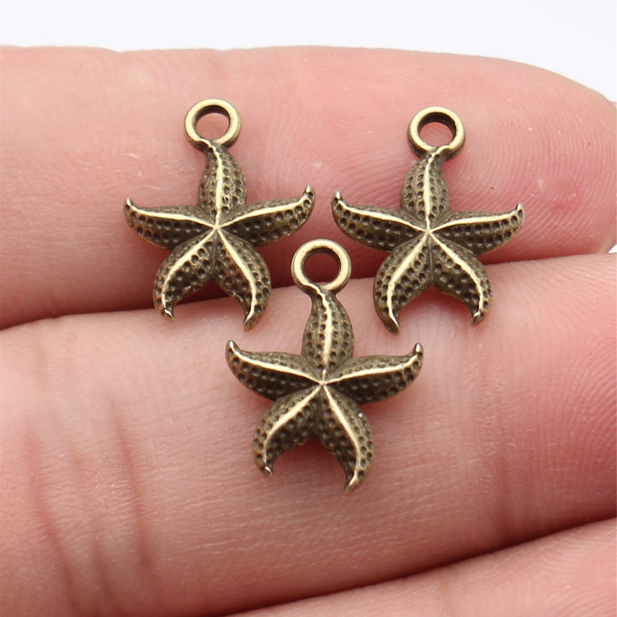 Vintage Collectible Item - 20pcs 17x12mm 3 색 골동품 실버