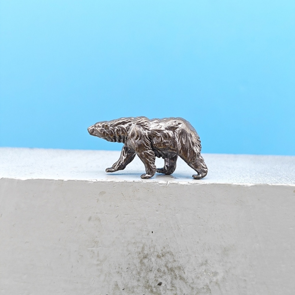 Vintage Collectible Bears - 빈티지 황동 갈색곰 미니 피규어 야생동물