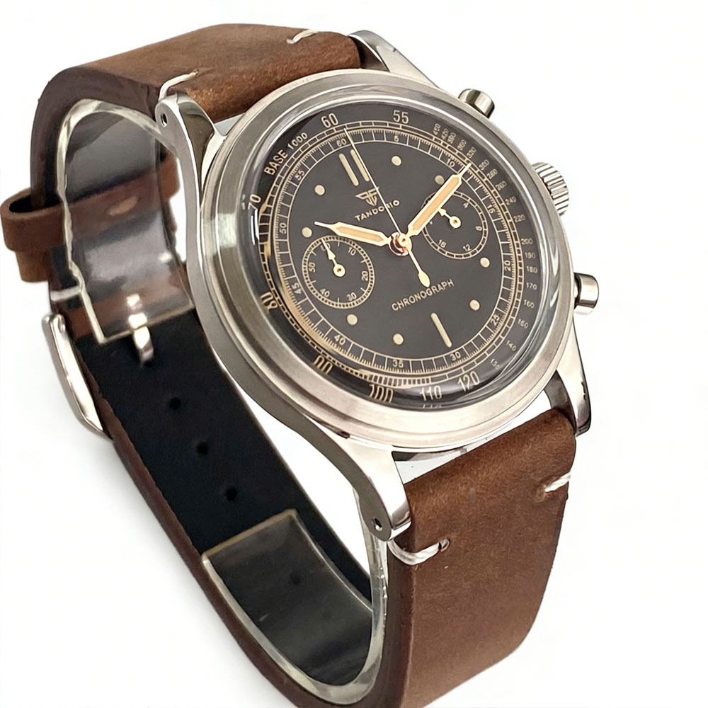 Vintage Collectible Watches - Tandorio 새로운 38mm 돔형 유리 스테인레스