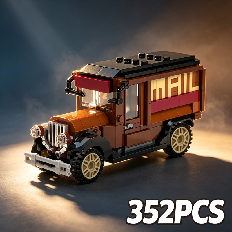 352PCS 빈티지 우편차 MOC 빌딩 블록 우편 트럭 - Vintage Toys Collector 리뷰 및 가격