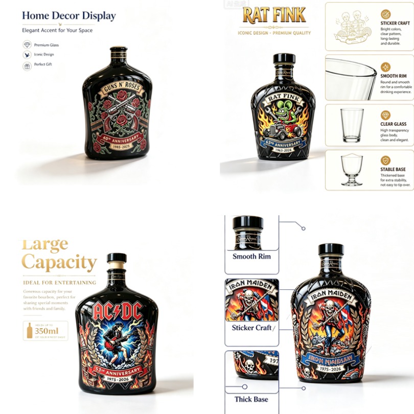 록 패턴 위스키 디캔터 빈티지 주류병 바 홈데코 수집용 - Vintage Collectible Bottles 리뷰 및 가격