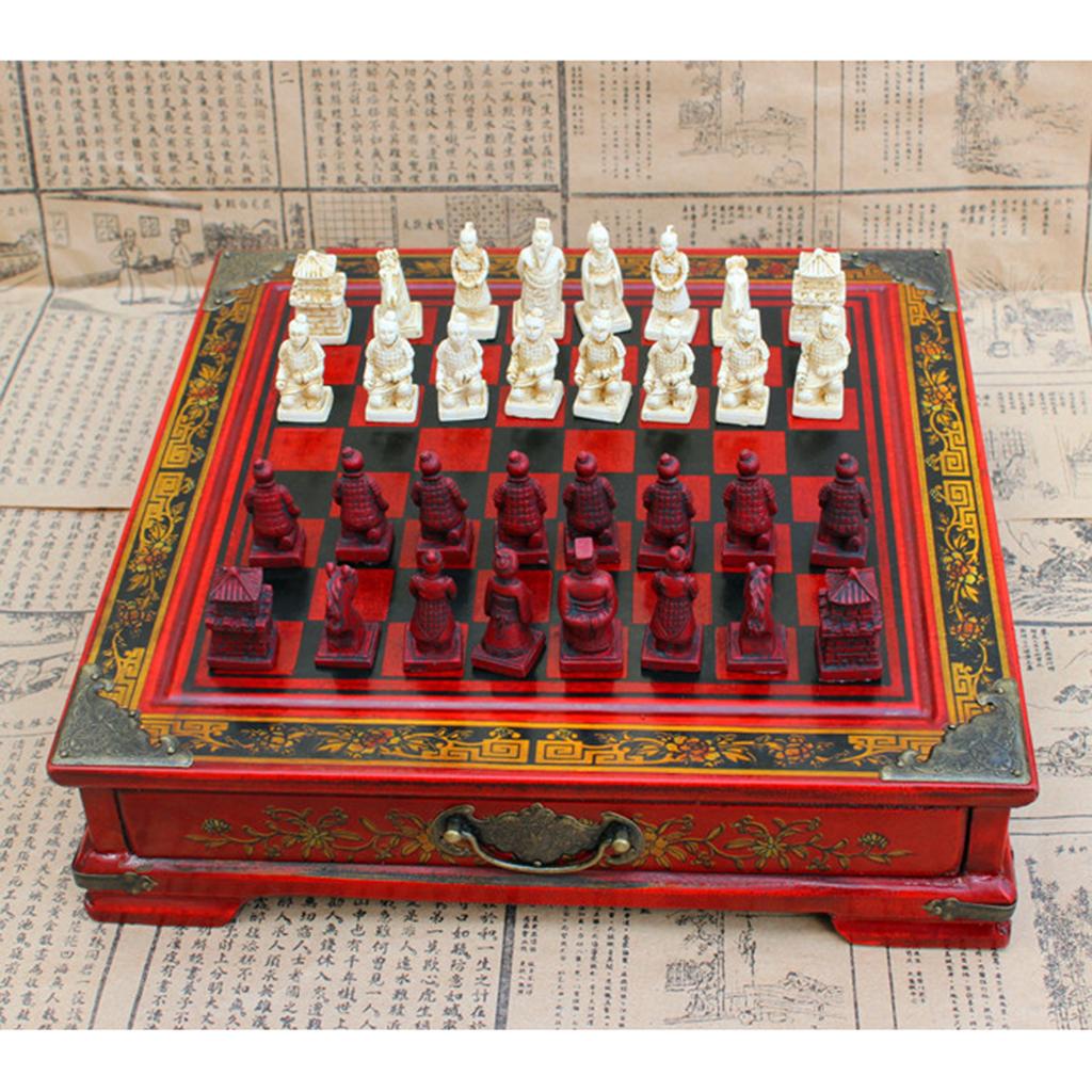 중국 체스 세트 레진 앤틱 보드 게임 빈티지 수집품 대 - Vintage Collectible Board Games 리뷰 및 가격