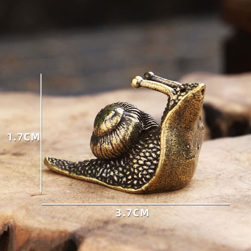 빈티지 순수 구리 황동 달팽이 장식품, 미니 달팽이 입 - Vintage Collectible Furniture 리뷰 및 가격