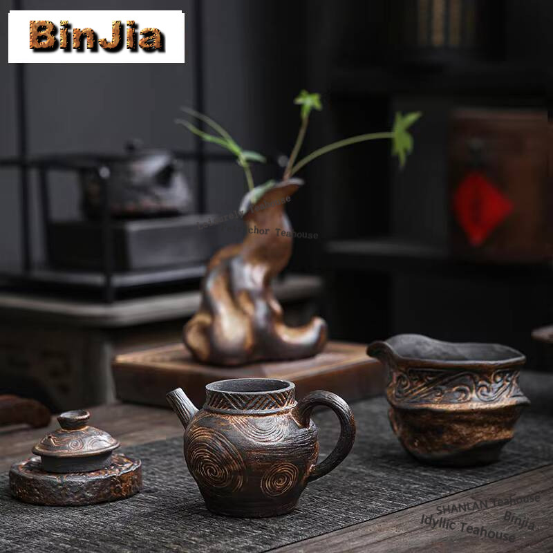 일본 올드 록 머드 티팟, 빈티지 거친 도자기 돌 냄비 - Vintage Collectible Accessories 리뷰 및 가격