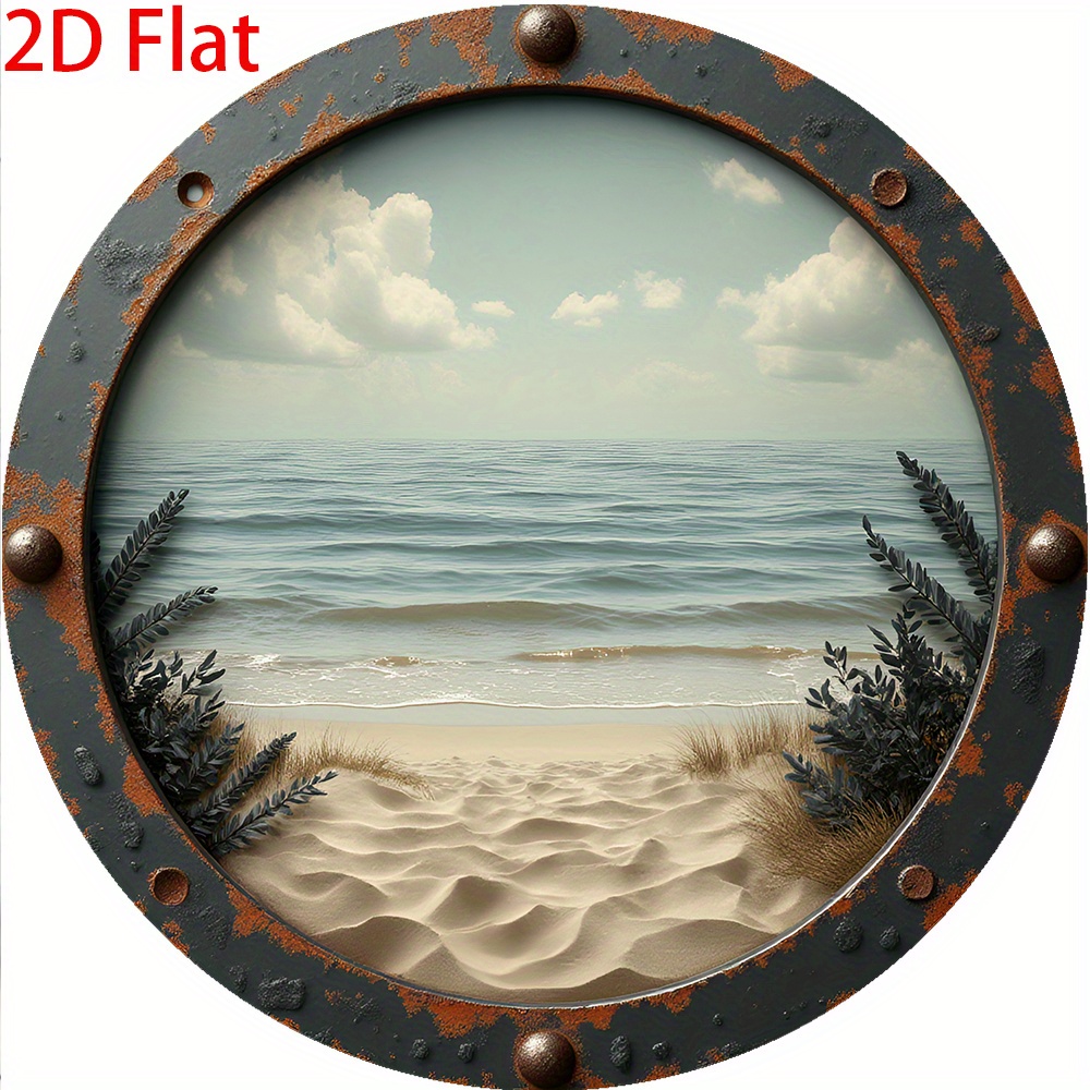 2D 플랫 - 1개 빈티지 원형 알루미늄 틴 사인, 2 - Vintage Collectible Plates 리뷰 및 가격