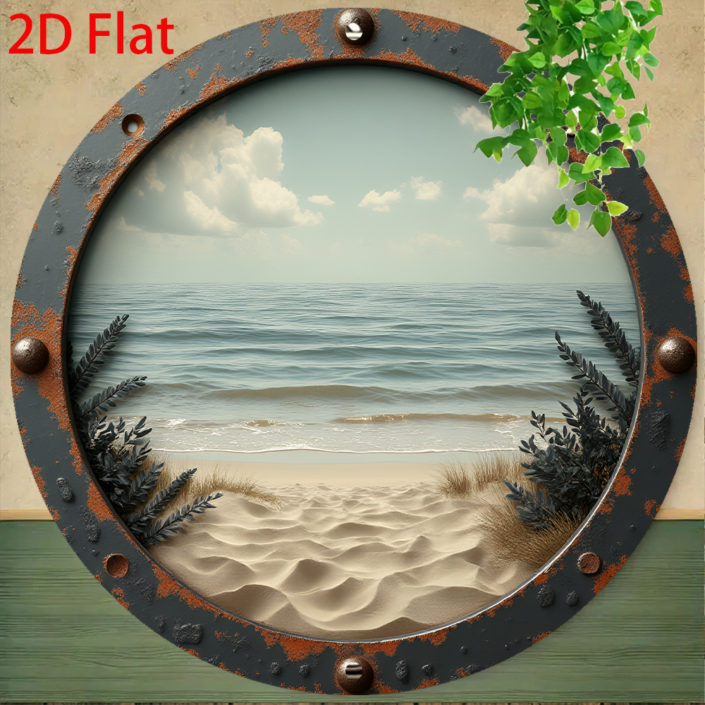 2D 플랫 - 1개 빈티지 원형 알루미늄 틴 사인, 2 - Vintage Collectible Plates 리뷰 및 가격