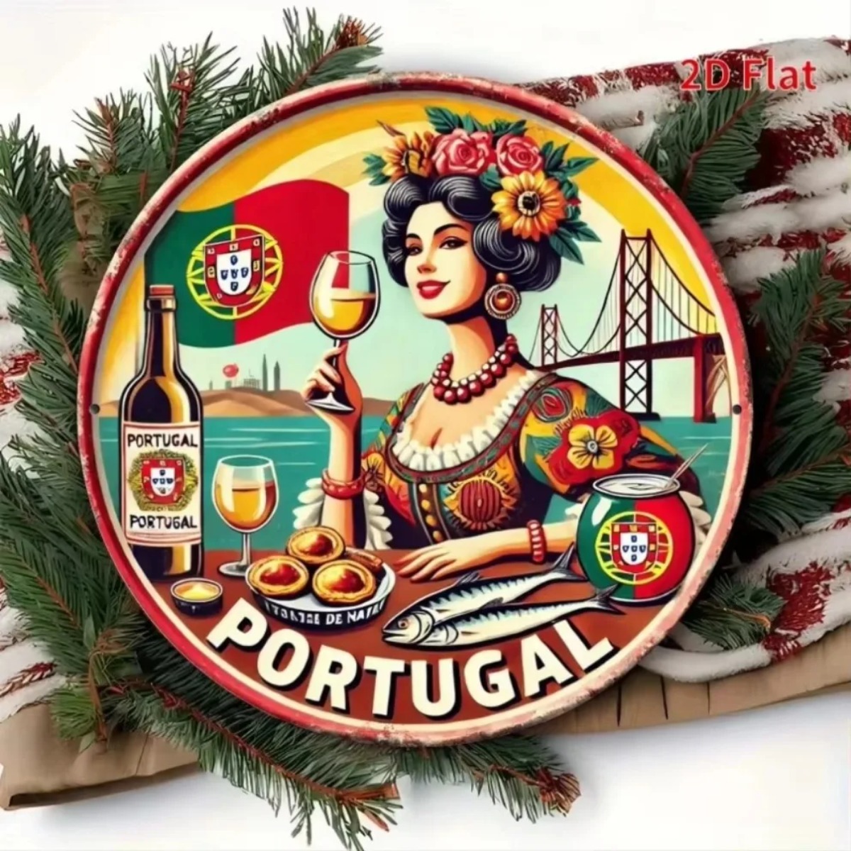 빈티지 레트로 원형 금속 틴 사인 고화질 금속 틴 사인 - Vintage Collectible Tins 리뷰 및 가격