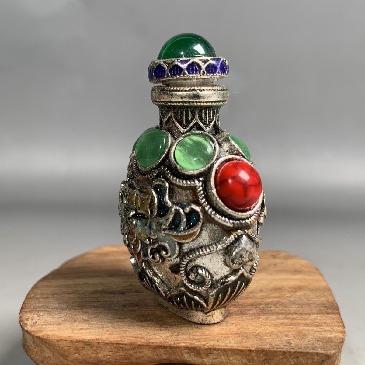 빈티지 칠보 청동 스너프 병, 미니 휴대용 흡연 액세서 - Vintage Collectible Bottles 리뷰 및 가격