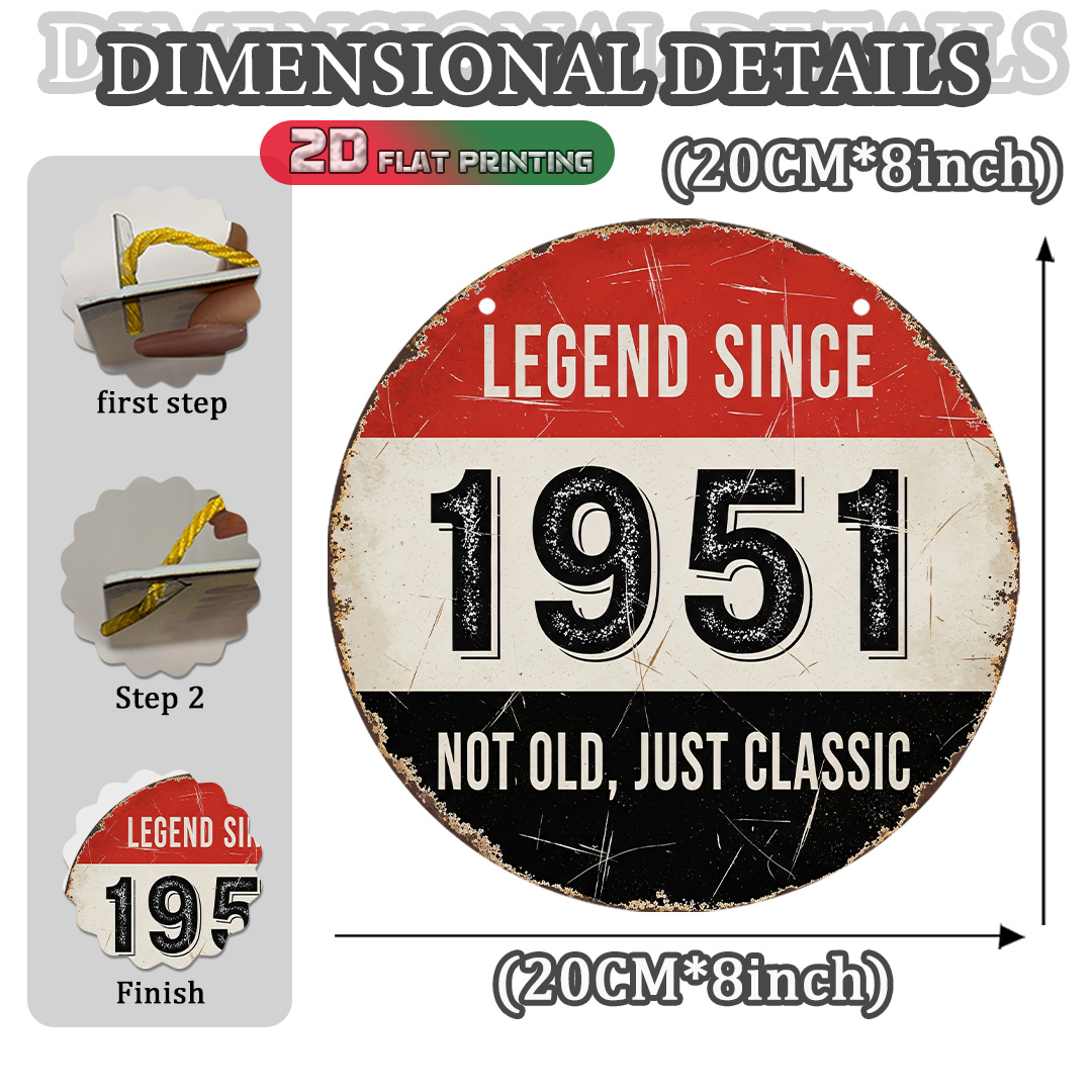 2D 평면, 1개 1951 빈티지 알루미늄 간판 - 8 - Vintage Collectible Plates 리뷰 및 가격