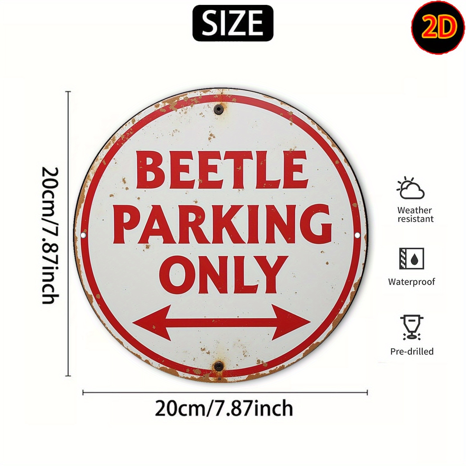 2D 플랫 - [2D 플랫] 빈티지 원형 금속 간판 - - Vintage Collectible Plates 리뷰 및 가격