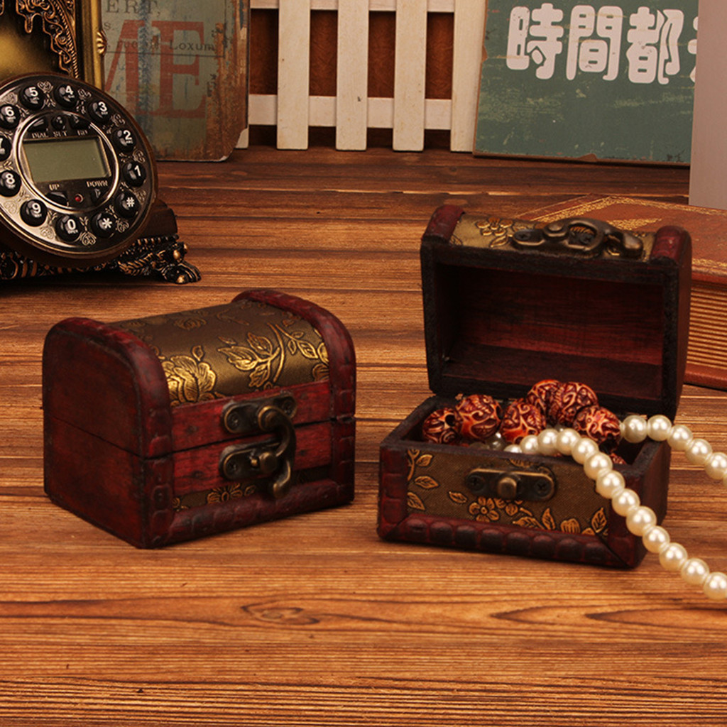 중국 스타일의 빈티지 나무 보석함, 잠금장치가 있는 장 - Vintage Collection 리뷰 및 가격