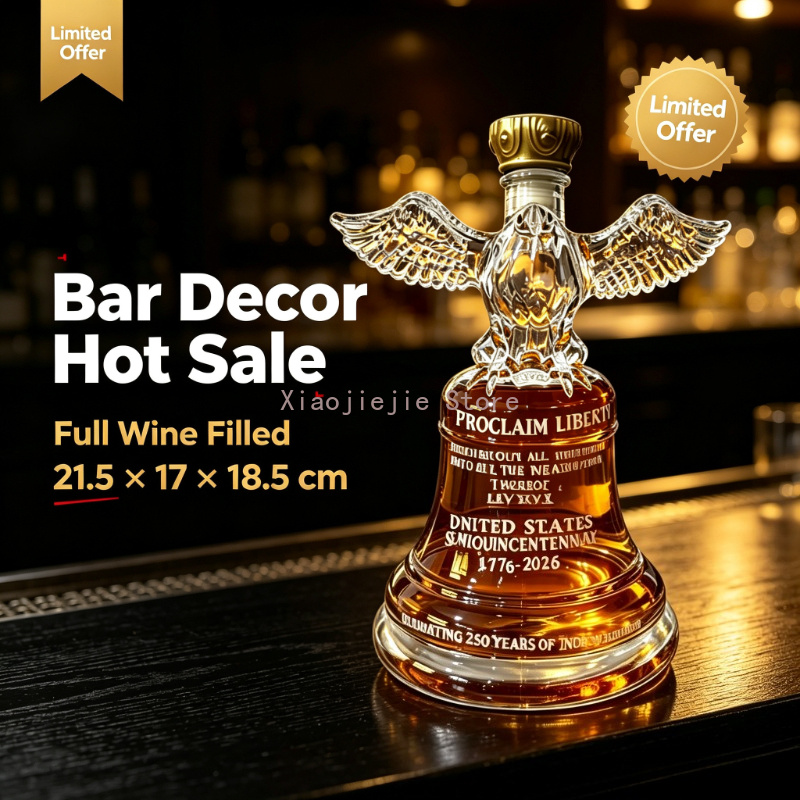 250주년 기념 미국 독립 기념 독수리 자유의 종 유리 - Vintage Collectible Bottles 리뷰 및 가격