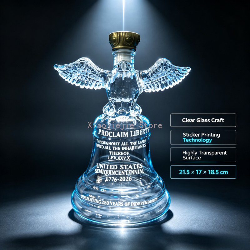 250주년 기념 미국 독립 기념 독수리 자유의 종 유리 - Vintage Collectible Bottles 리뷰 및 가격