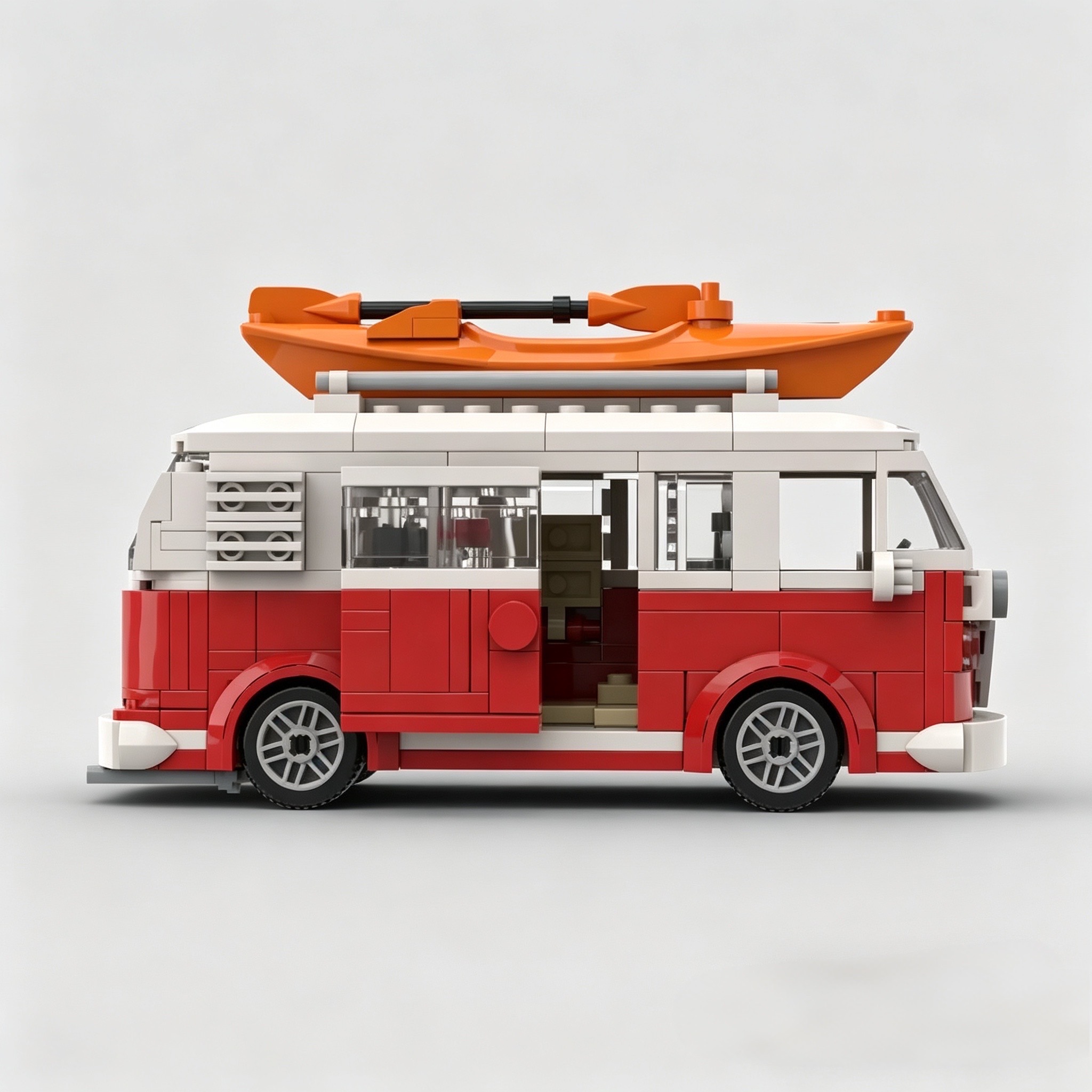 빈티지 해변 캠핑카 조립 장난감 레트로 RV 모델 카약 - Vintage Toys Collector 리뷰 및 가격