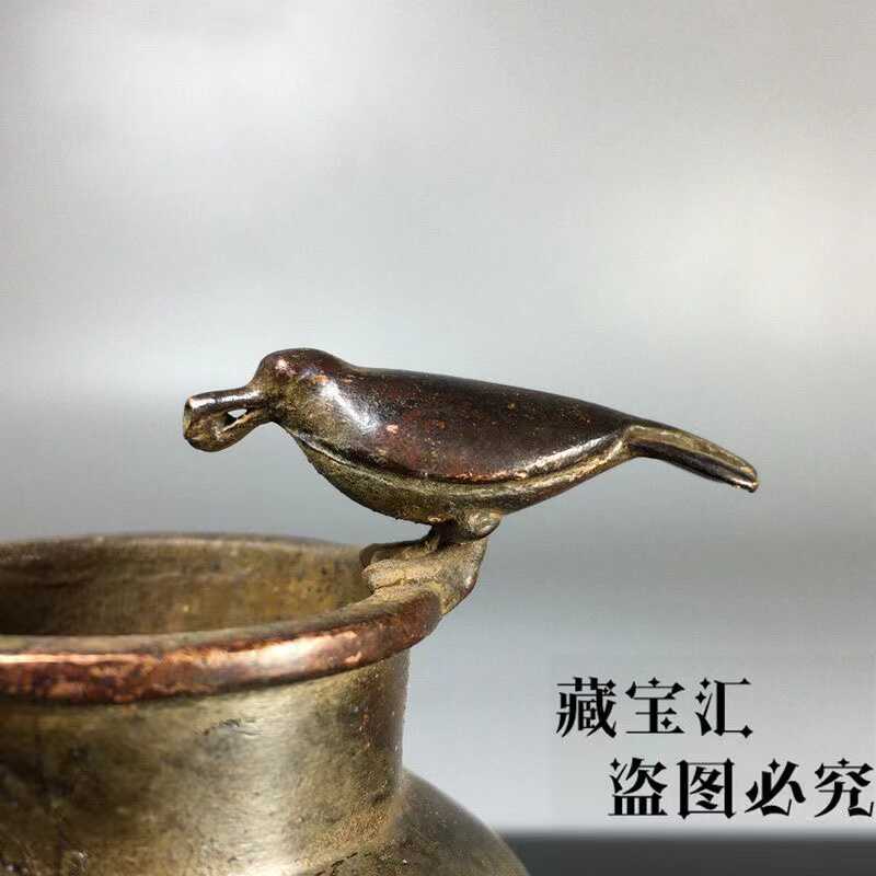 빈티지 컬렉션 청동 까마귀 물병 작은 항아리 새 모양  - Vintage Collectible Bottles 리뷰 및 가격