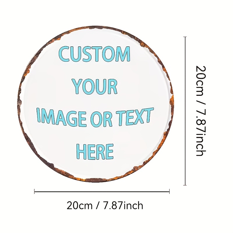 맞춤형 원형 금속 틴 사인, 개인 맞춤형 2D 빈티지  - Vintage Collectible Plates 리뷰 및 가격